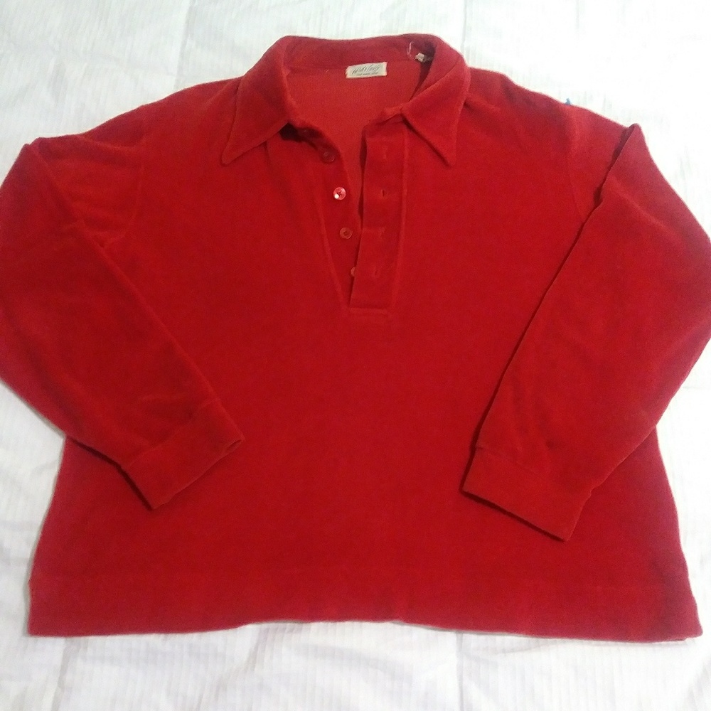 Vintage Lord & Taylor 100% Cotton Velour Sweater